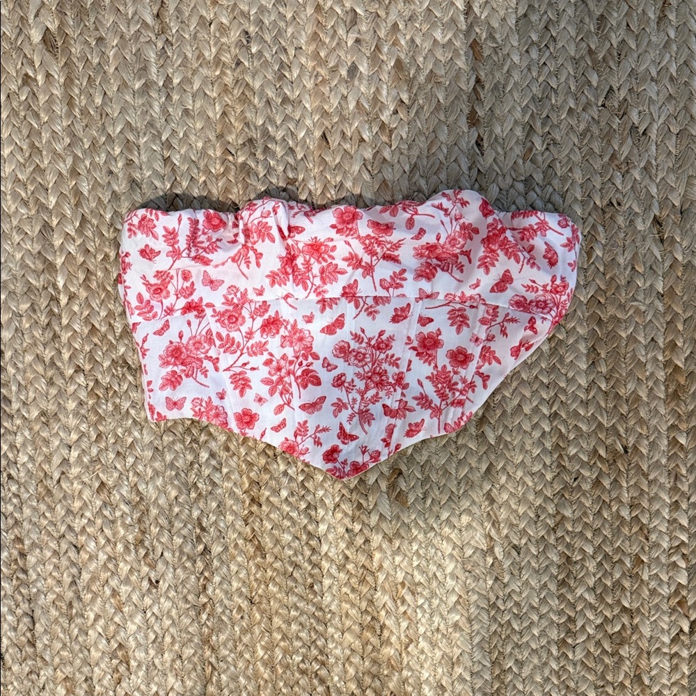 Floral Red Princess Polly Top